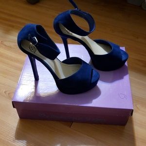 My Delicious Shoes Navy Platforms